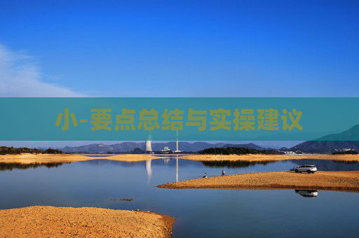 小-要点总结与实操建议