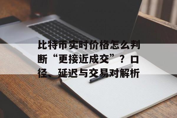 比特币实时价格怎么判断“更接近成交”？口径、延迟与交易对解析